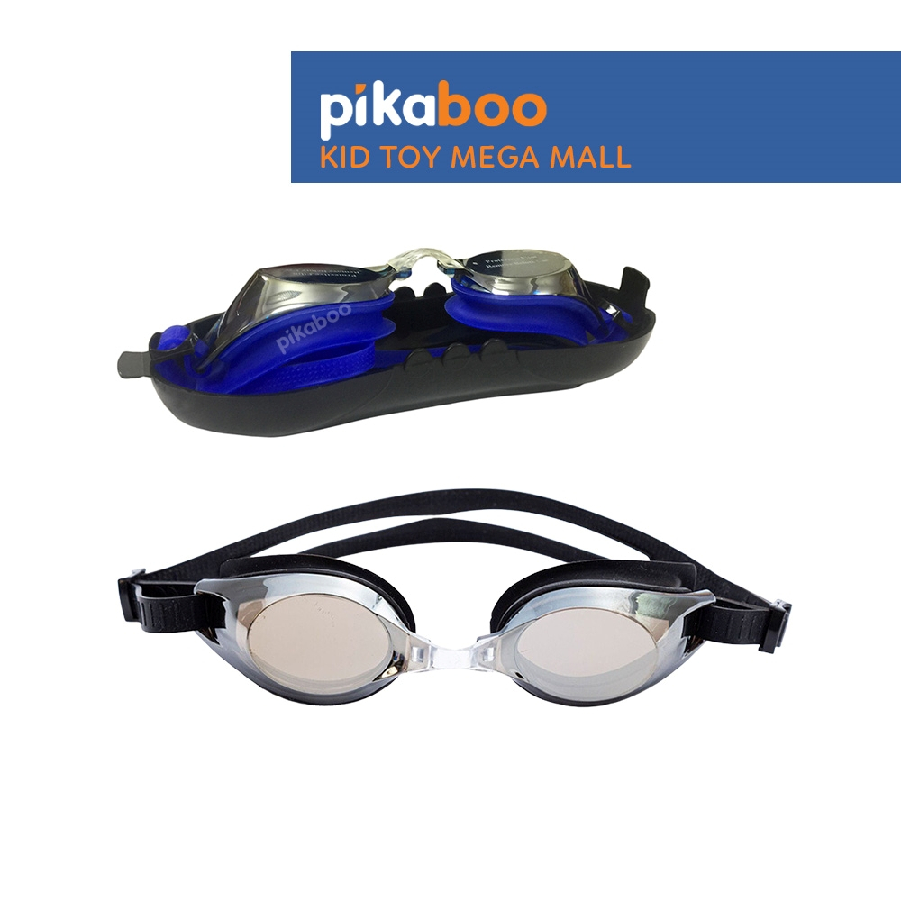 Kính bơi Pikaboo chất liệu silicone và PC mắt kính tráng gương cao cấp chống tia cực tím