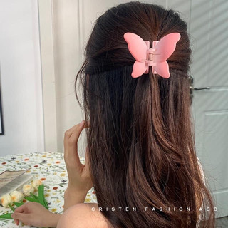 Set 8 Kẹp Tóc Nhựa màu HỒNG OMBRE Dành Cho Nữ,  Kẹp tóc càng cua HỒNG nhiều hình dạng xinh xắn dễ thương