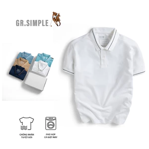 Áo Polo Nam Có Cổ GRSIMPLE Phối Bo Viền Cổ Trẻ Trung, Năng Động (TPM3015)