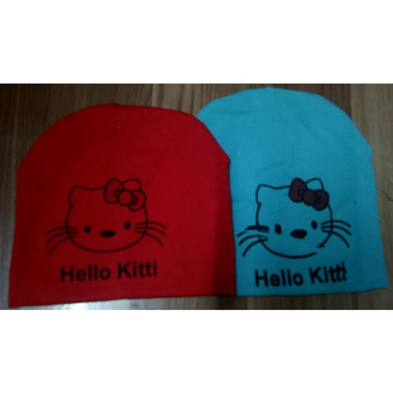 Mũ hello kitti màu xanh, đỏ | Shopee Việt Nam