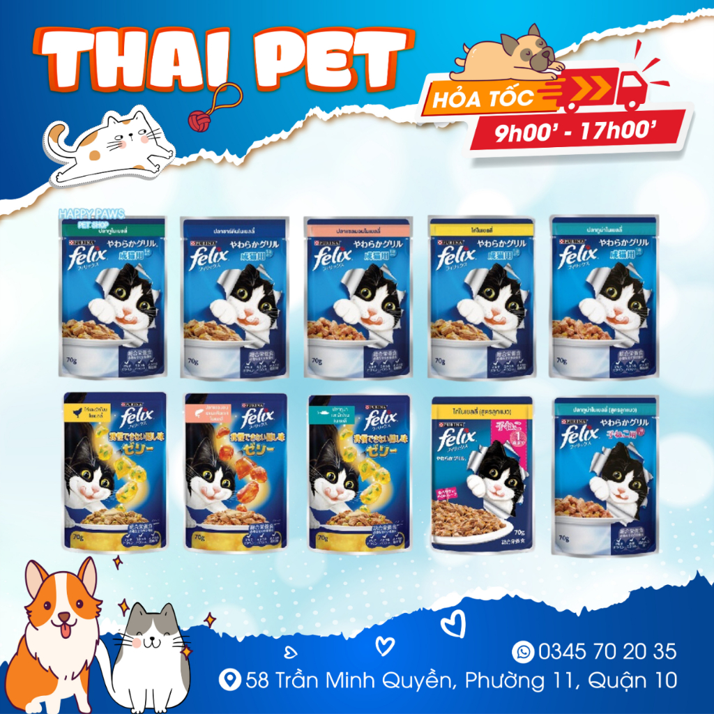 Pate Felix Japan 85g x 24 gói ThaiLand ( 1 thùng) | Shopee Việt Nam