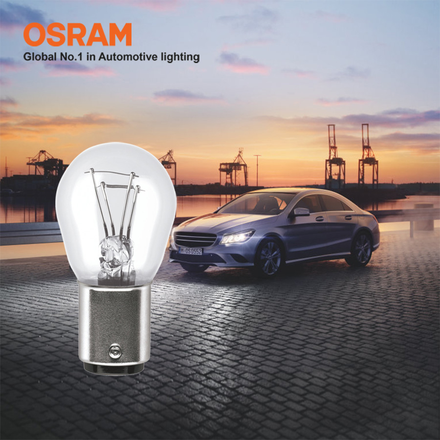 Combo 10 Bóng Đèn Sau 2 Tim OSRAM Original P21/5W 12V 21/5W (Chân Cao Thấp)