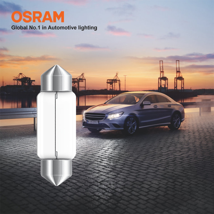 Combo 10 Bóng Đèn Cana Ngắn OSRAM Original C5W 12V 10W