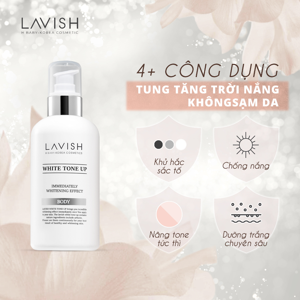 Ảnh Kem dưỡng trắng body ban ngày Lavish H Baby 250ml 3