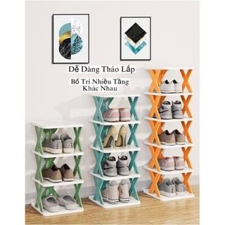 Kệ để giày dép, để đồ đa năng 5 tầng chữ x