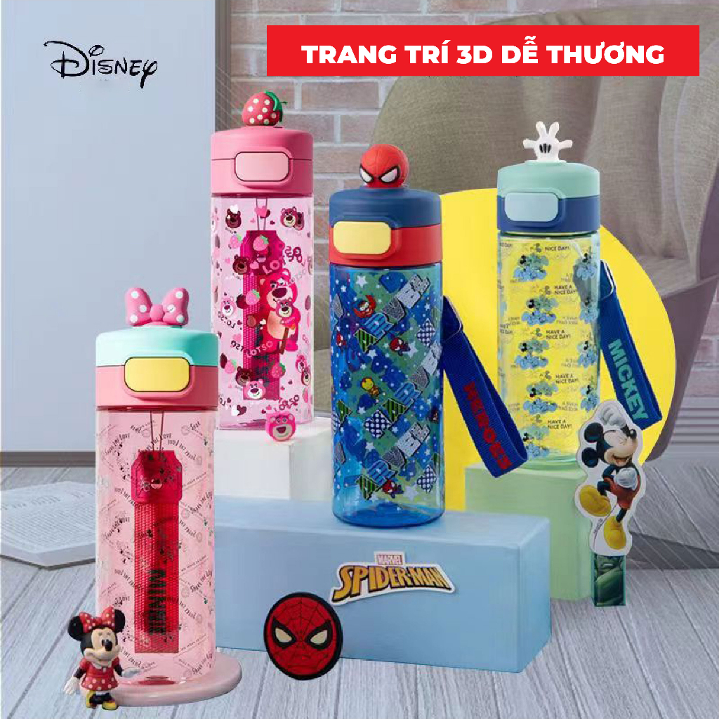 Ảnh Bình nước cho bé 1989KIDS SHOP đi học mẫu giáo mầm non tiểu học 530ml cao cấp chất liệu tritan độ bền cao chịu nhiệt tốt 4