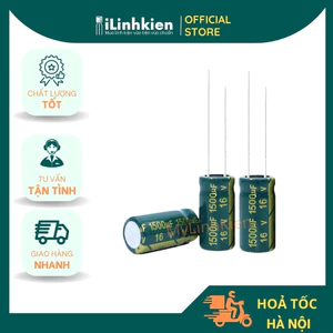 Combo 5 Tụ hoá 16V 1500uF 10x20mm chất lượng cao