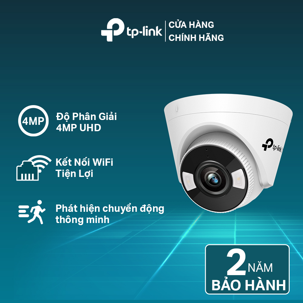 Camera IP WiFi TP-Link CCTV VIGI C440-W 4MP Full Color, Phát Hiện Thông Minh