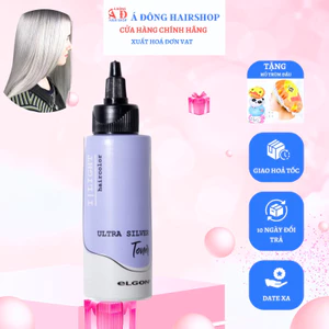 Thuốc nhuộm tóc Elgon I-light Màu xám khói Ultra silver nhuộm trên nền level 10+ 100ml