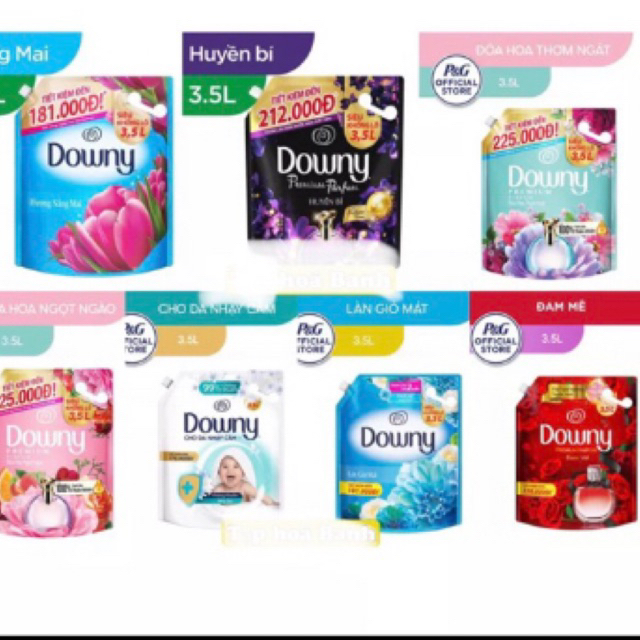 Nước Xả DOWNY Hương Nước Hoa Túi 2.5l -  3,5L