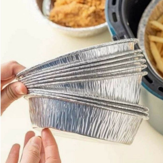Lốc 10 khay giấy bạc lót nồi chiên không dầu