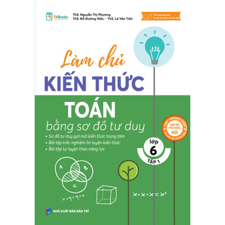 Sách - Làm Chủ Kiến Thức Toán Lớp 6 Bằng Sơ Đồ Tư Duy - Tập 1