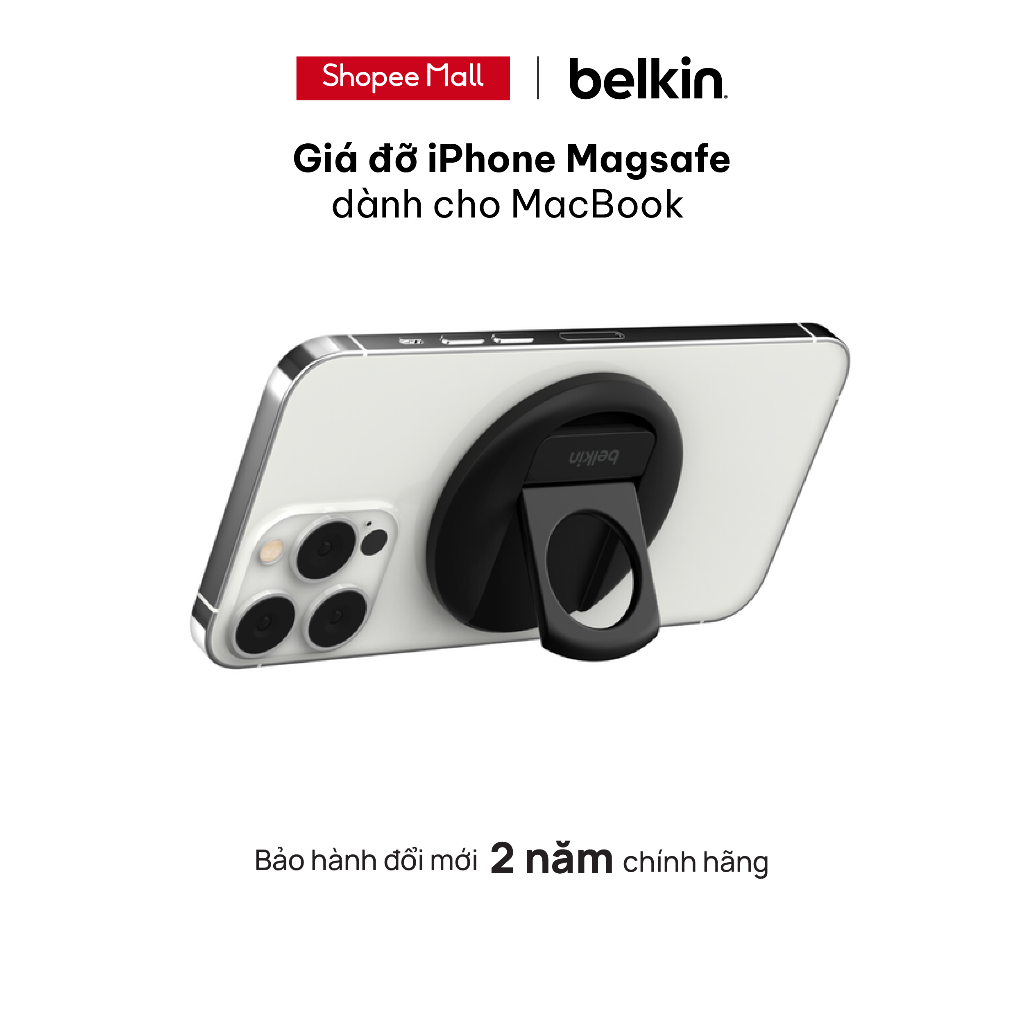 Giá đỡ iPhone có Magsafe dành cho MacBook Belkin - Hàng chính hãng - Bảo hành 2 năm - MMA006bt