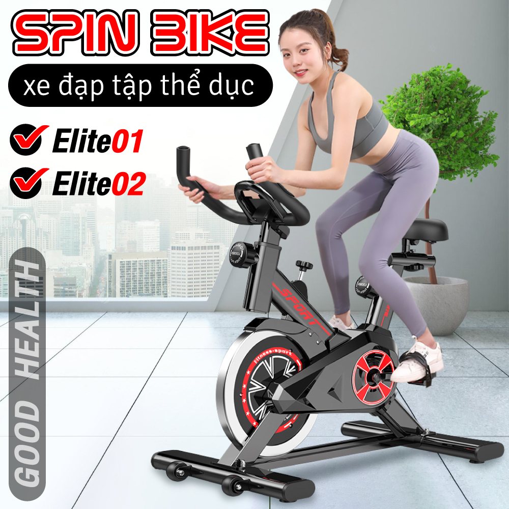 BG-Xe đạp tập thể dục thể thao tại nhà BG Elite cao cấp cảm biến nhịp tim hàng chính hãng