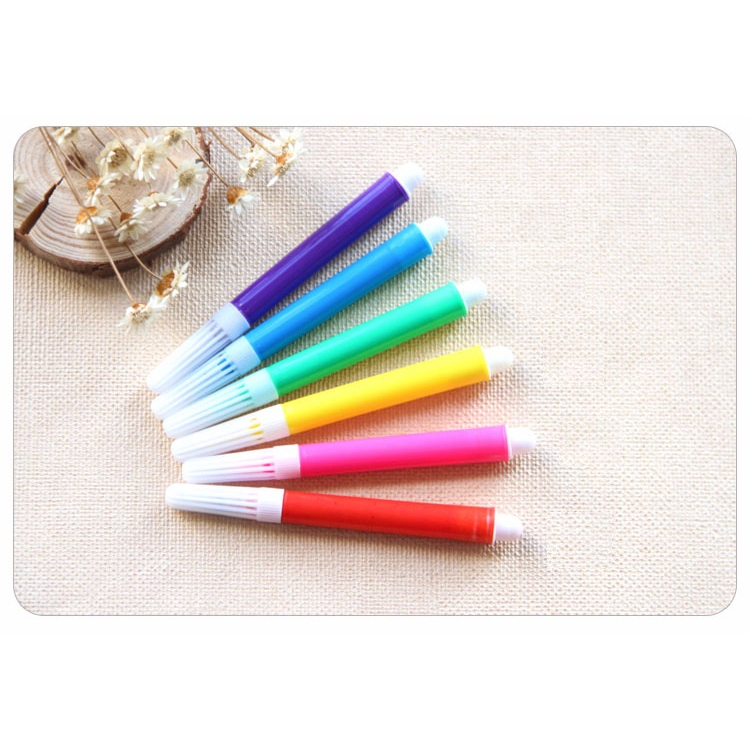 Set 6 bút màu dạ cỡ nhỏ cho bé tô màu