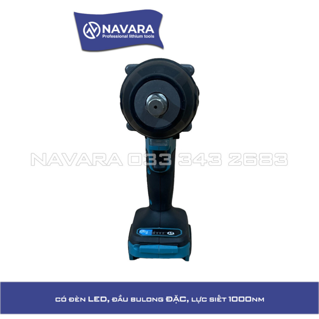 Thân máy siết bulong NAVARA 1000Nm động cơ không chổi than bền bỉ và mạnh mẽ