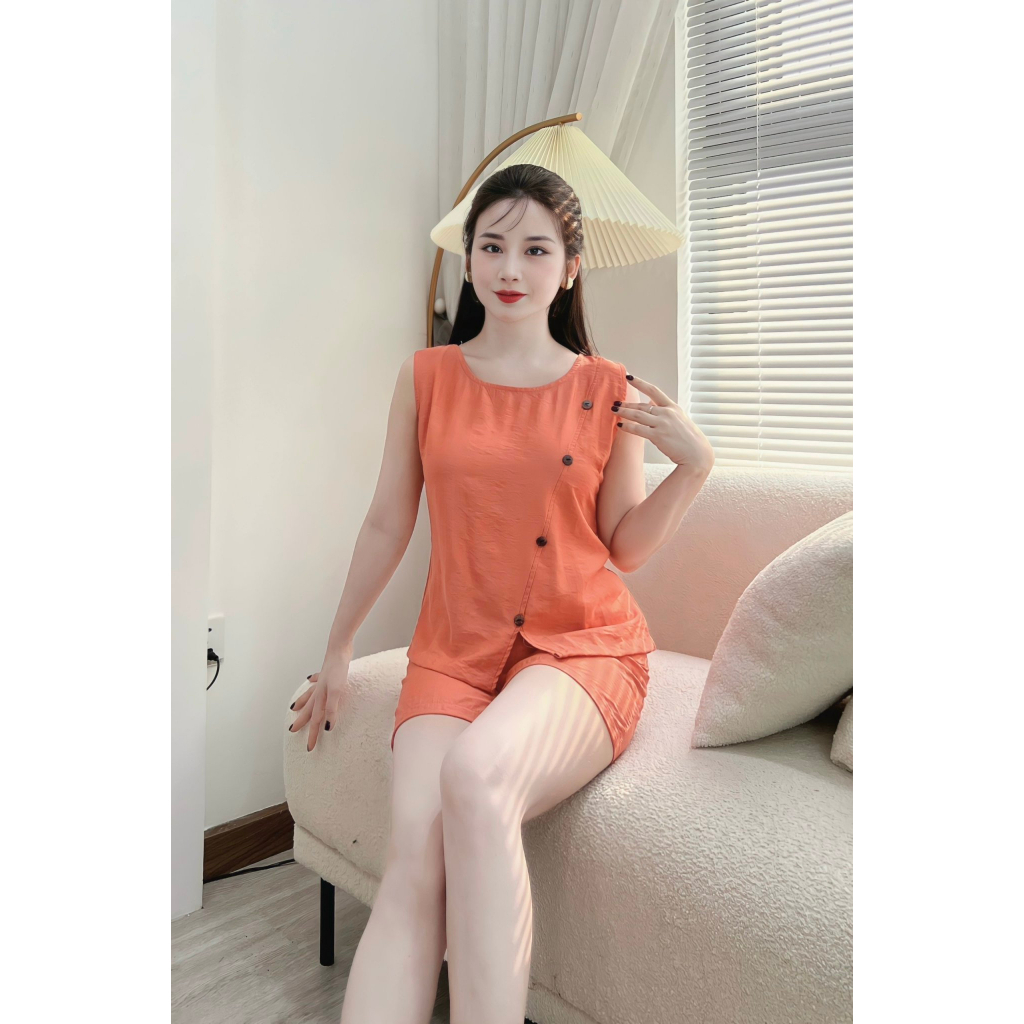 BỘ TOTE ĐŨI QUẦN ĐÙI PHỐI KHUY, SIZE 45KG-70KG Áo Top Nữ Women Voi