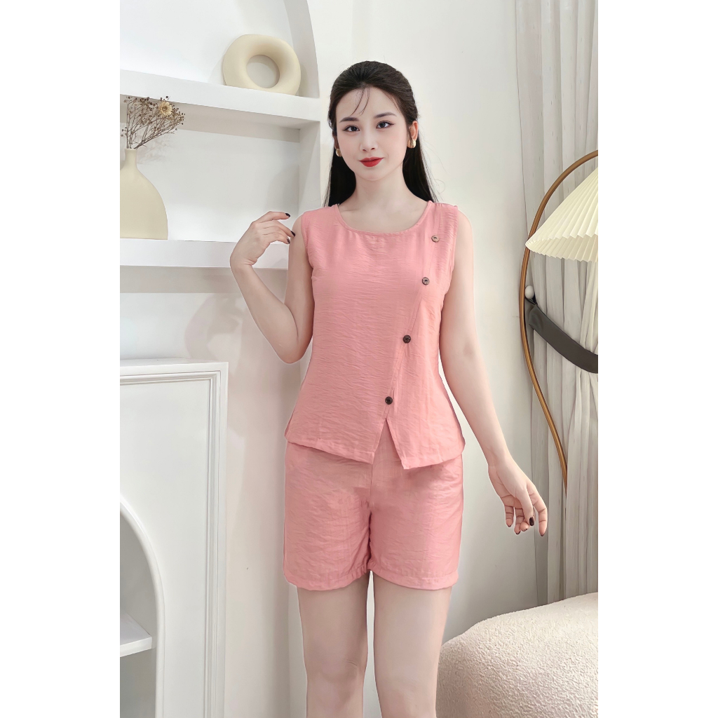 BỘ TOTE ĐŨI QUẦN ĐÙI PHỐI KHUY, SIZE 45KG-70KG Áo Top Nữ Women Voi