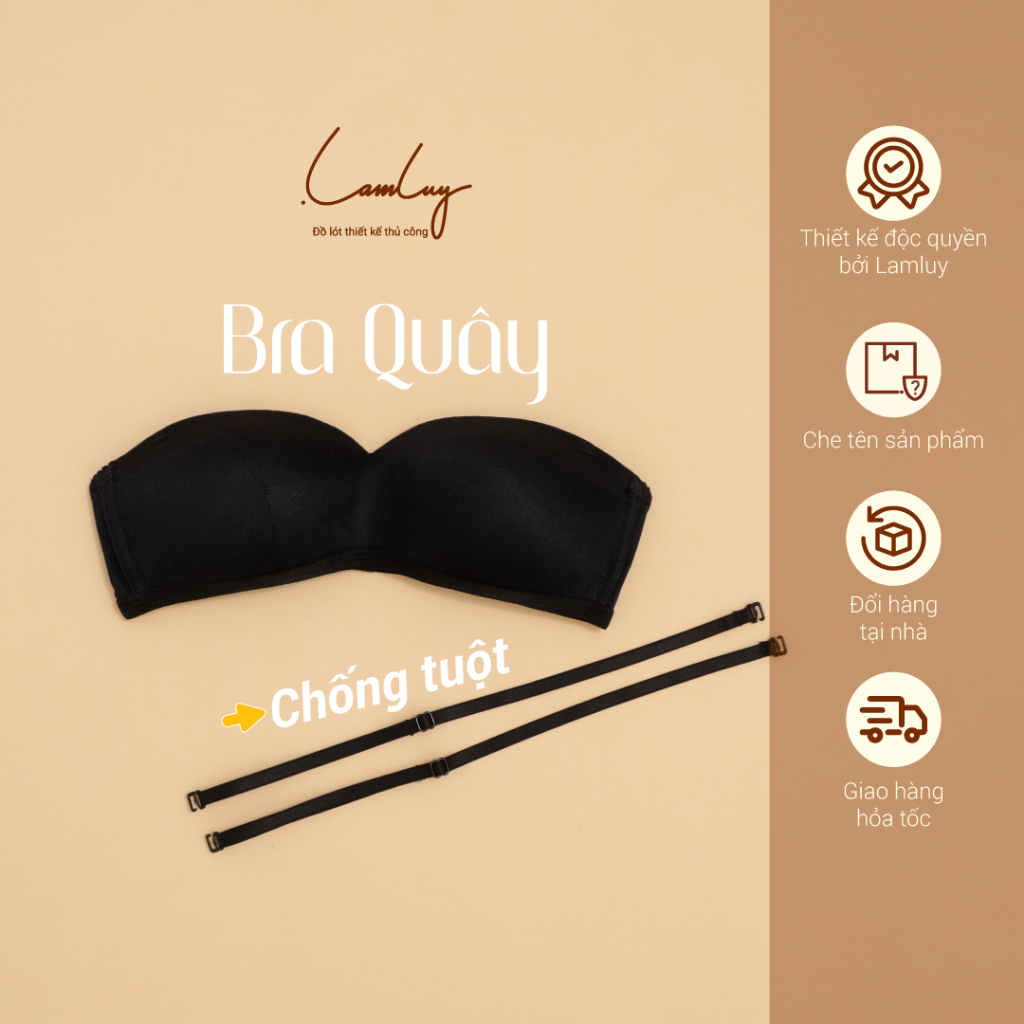 Áo ngực không dây Lamluy Bra Tú Anh quây V1