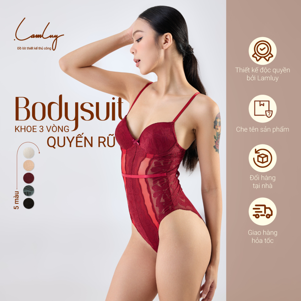 Bodysuit nữ ren gợi cảm Lamluy