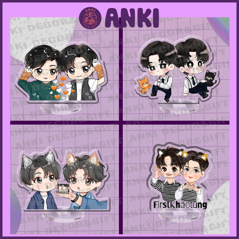 Standee mini FIRSTKHAOTUNG chibi dễ thương, standee (3cm) mica trong ...