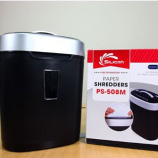 Máy hủy tài liệu nhập khẩu SILICON PS-508M Máy hủy vụn - Hủy liên tục 50 đến 100 tờ - BH toàn quốc