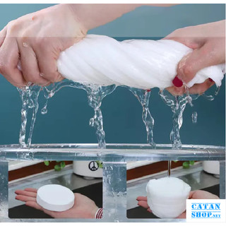 Khăn Tắm Nén Du Lịch, Khăn Tắm Dạng Viên (70x140cm) Mẫu Cô Gái Chất Liệu Cotton, Siêu Thấm Nước, Nhỏ Gọn GD730-KhanCG