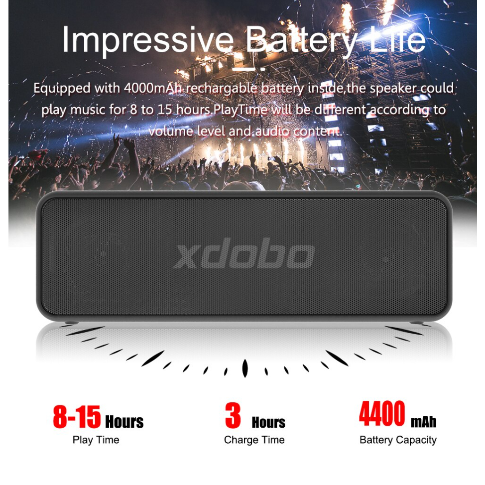 Loa Bluetooth 5.0 Xdobo X5 Loa di động Siêu Trầm Siêu Hay, Công suất 30W - Hỗ Trợ Thẻ TF - Chống nước IPX6 - Chính Hãng | BigBuy360 - bigbuy360.vn