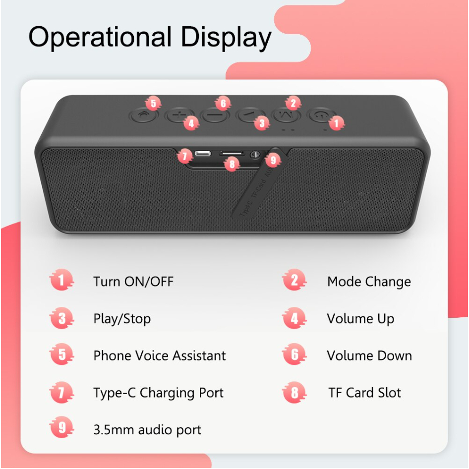 Loa Bluetooth 5.0 Xdobo X5 Loa di động Siêu Trầm Siêu Hay, Công suất 30W - Hỗ Trợ Thẻ TF - Chống nước IPX6 - Chính Hãng | BigBuy360 - bigbuy360.vn