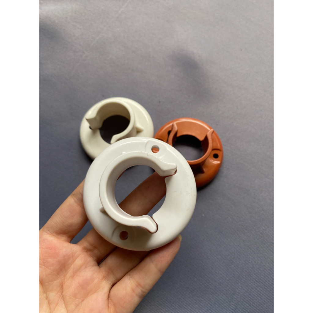 (1 cái) Phụ kiện rèm cửa - chén áp tường - giá đỡ thanh treo rèm bắt sát tường bền đẹp chất lượng