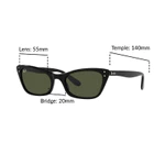 Mắt kính RAY-BAN LADY BURBANK - RB2299 901/31 Size 55 - Kính mát — ảnh 2