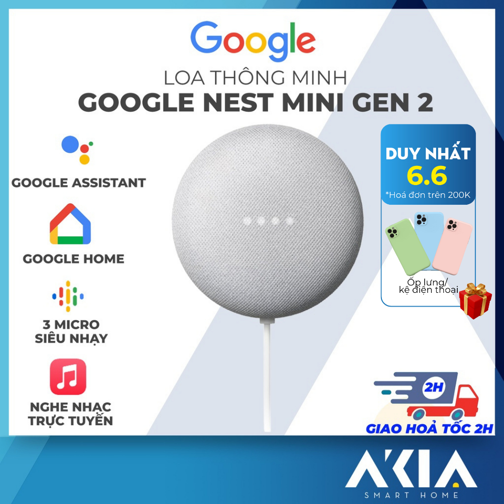 Loa Thông Minh Google Nest Mini Gen 2 - Loa Google Tích Hợp Trợ lý ảo ...