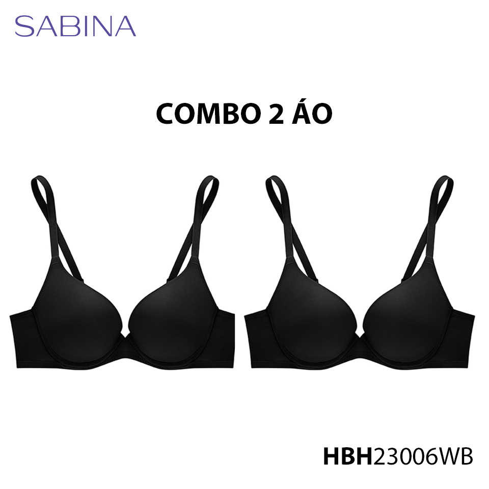 Ảnh Combo 2 Áo Lót Mút Vừa Màu Trơn Hapyy Lady By Sabina HBH23006 (Tương tự HBXLP0004) 1