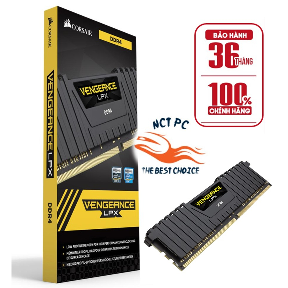 Kit RAM Corsair Vengeance LP 8Go (2x4Go) DDR3 1600MHz CML8GX3M2A1600C9B - Neuf