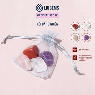 Túi Đá Năng Lượng Liugems Mix Đá Phong Thủy Mang Đến Sự Lạc Quan, Tích Cực PK06
