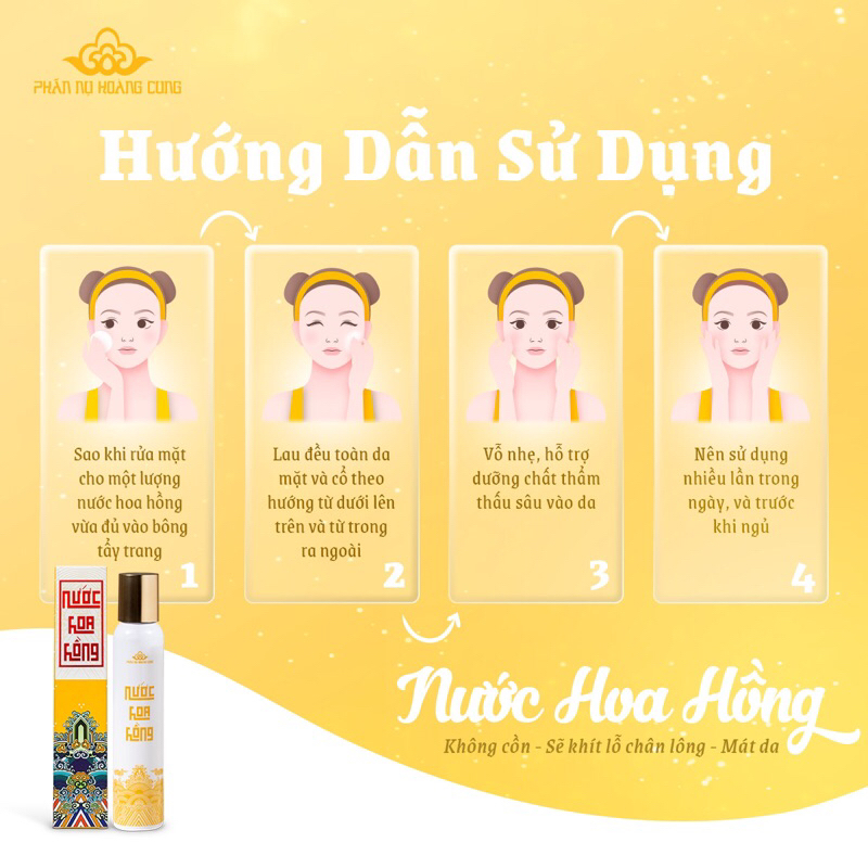 Ảnh Nước hoa hồng Phấn Nụ Hoàng Cung 120 ml/ 1 chai 3