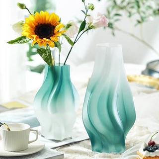 (GIÁ DÙNG THỬ) Bình hoa thủy tinh lượn sóng miệng hình sao decor phòng ngủ và trang trí phòng khách