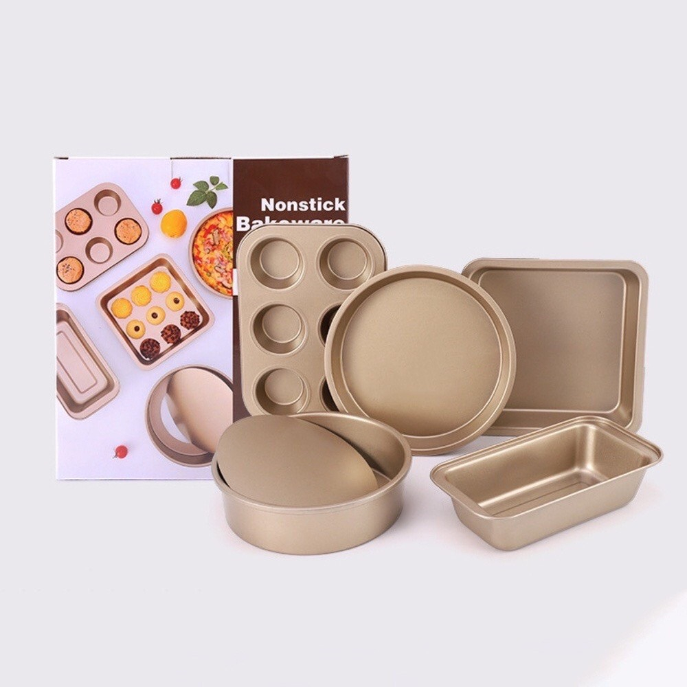 Sét 5 Khuôn làm bánh  cao cấp nhiều kích cỡ - Khuôn làm bánh
