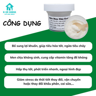 Siêu Men Bổ Sung Lợi Khuẩn Giúp Thú Cưng Tiêu Hóa Tốt, Tăng Sức Đề Kháng, Phát Triển Nhanh Và Ngăn Ngừa Tiêu Chảy