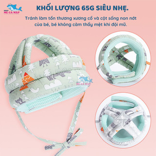Mũ Bảo Vệ Đầu Cho Bé Tập Đi Chống Va Đập, Mũ Bảo Hiểm Tập Đi Siêu Nhẹ Thoáng Khí, Mũ Nón Bảo Hiểm Tập Bò An Toàn Cho Bé