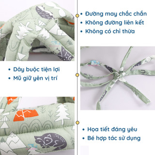 Mũ Bảo Vệ Đầu Cho Bé Tập Đi Chống Va Đập, Mũ Bảo Hiểm Tập Đi Siêu Nhẹ Thoáng Khí, Mũ Nón Bảo Hiểm Tập Bò An Toàn Cho Bé