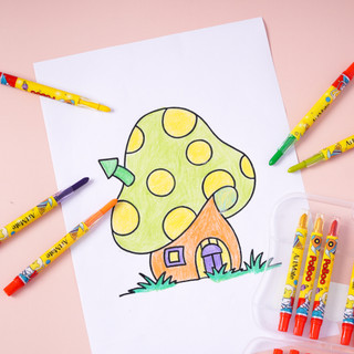Bút Sáp Vặn Màu Hữu Cơ ARTMATE 12-24 Màu Đậm Mịn Không Dễ Gãy, Không Bẩn Tay, Có Khay Đựng Tiện Lợi AM-TC301/302/303