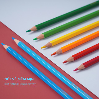 Bút Chì 12 Màu ARTMATE  Chất Liệu Cao Cấp, An Toàn Cho Trẻ, Thân Thiện Với Môi Trường AM-CL101