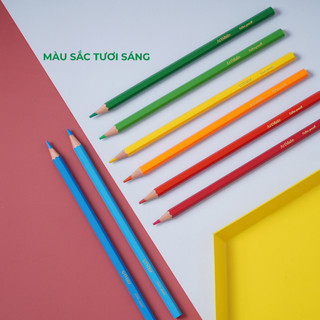 Bút Chì Màu Ống Chuyên Nghiệp ARTMATE 12 Màu, Chất Liệu Cao Cấp, An Toàn Cho Bé Tập Tô CL-CL201