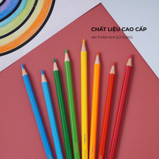 Bút Chì Màu Ống Chuyên Nghiệp ARTMATE 12 Màu, Chất Liệu Cao Cấp, An Toàn Cho Bé Tập Tô CL-CL201