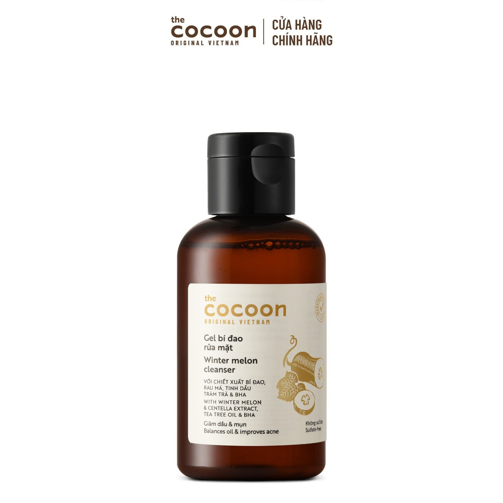Ảnh Gel bí đao rửa mặt Cocoon giảm dầu & mụn 140ml 1