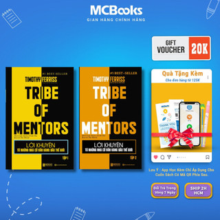Sách - Trọn bộ 2 cuốn Tribe Of Mentors - Lời khuyên từ những nhà cố vấn hàng đầu thế giới - MCBooks