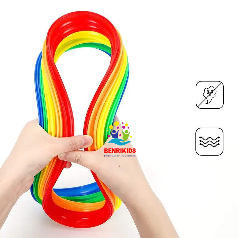 Ảnh Combo 10 Vòng Thể Dục Nhựa Đường Kính 38cm Cho Bé Mầm Non 1