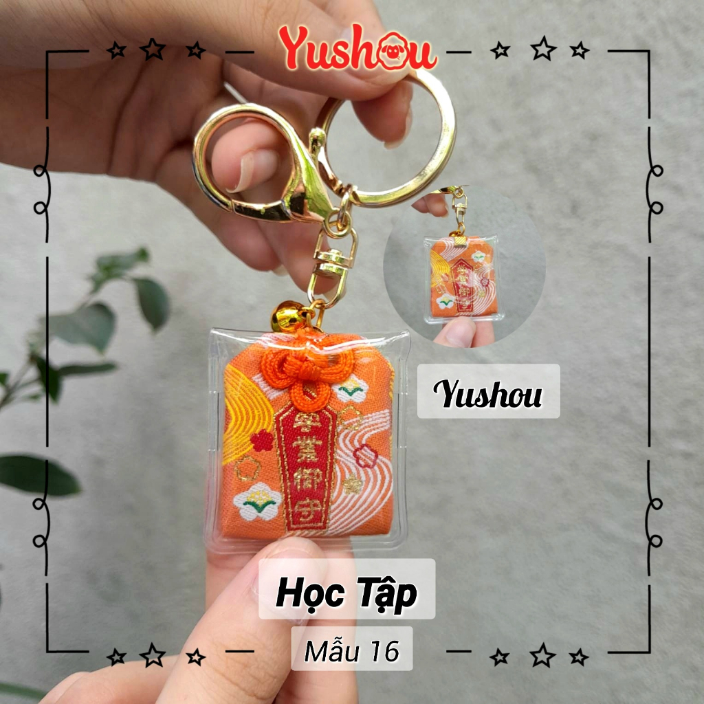 Túi Phước Yushou Học Tập Mẫu 16 - Kiểu Omamori Nhật, Có sẵn, Quà tặng ý nghĩa.