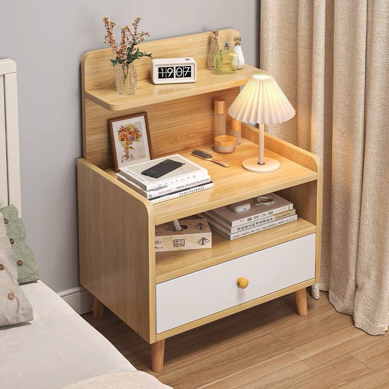 Tủ đầu giường có khóa, táp 1 ngăn, 2 ngăn, gỗ mdf chống thấm nước, nhiều mẫu lựa chọn